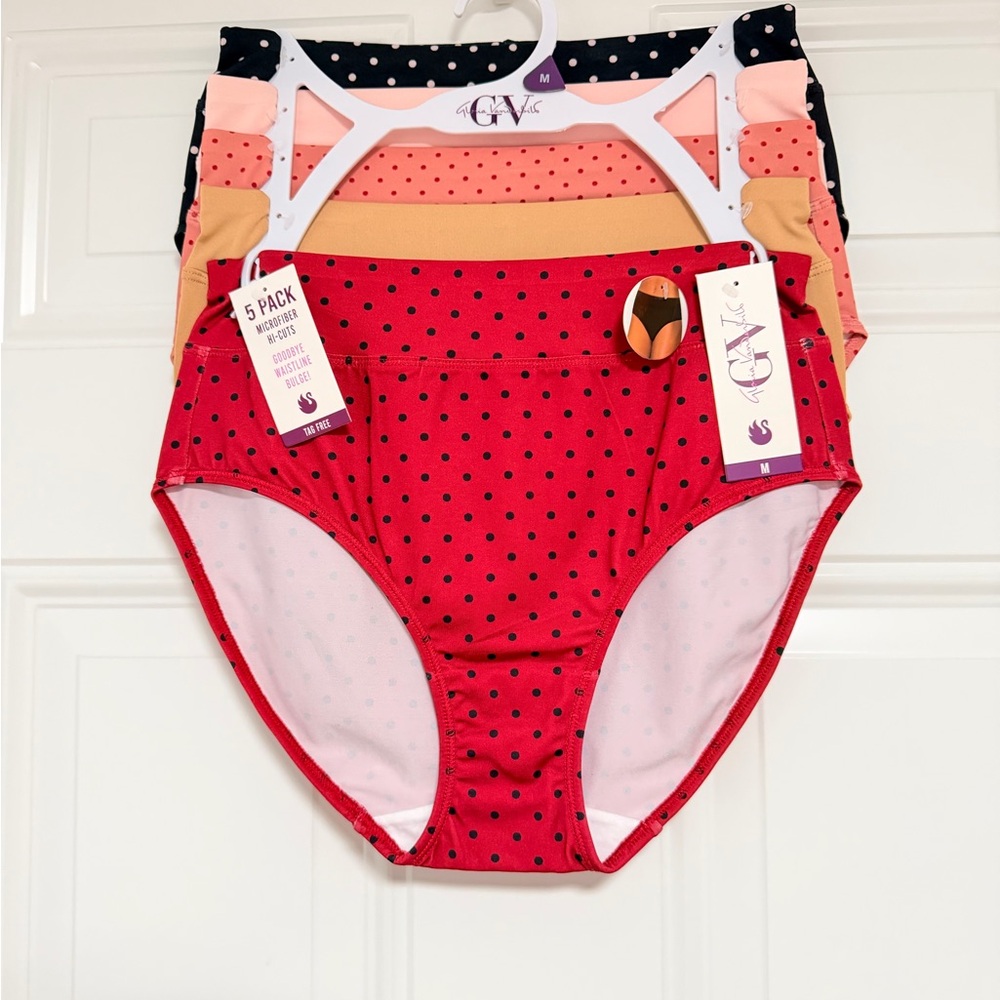Gloria Vanderbilt - Polka Dot Briefs Set - 5 Pack